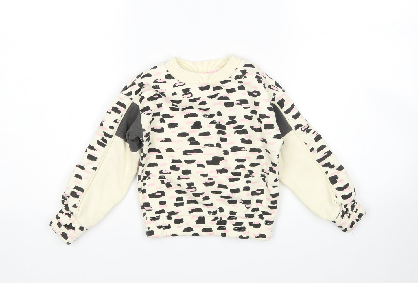 Nutmeg Girls Multicoloured Animal Print  Pullover Sweatshirt Size 4-5 Years