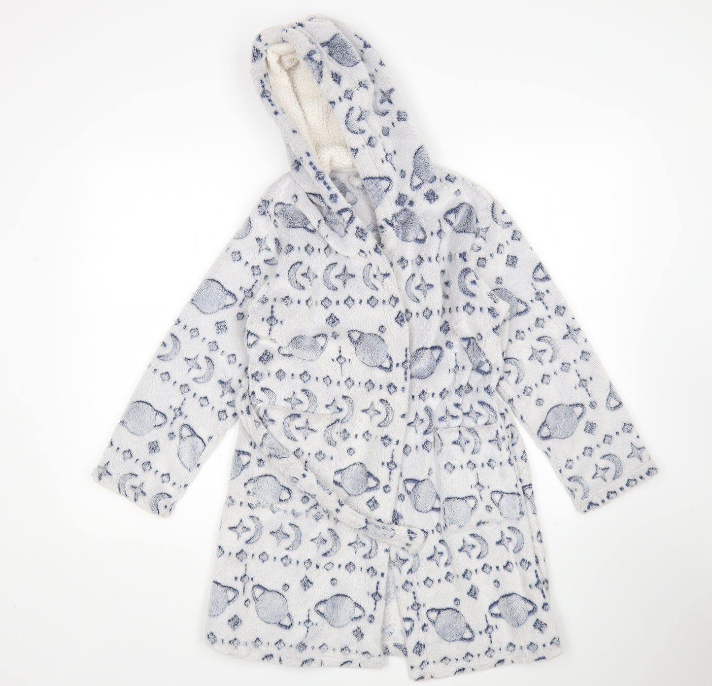 Nutmeg Boys Grey    Gown Size 9-10 Years  - Space