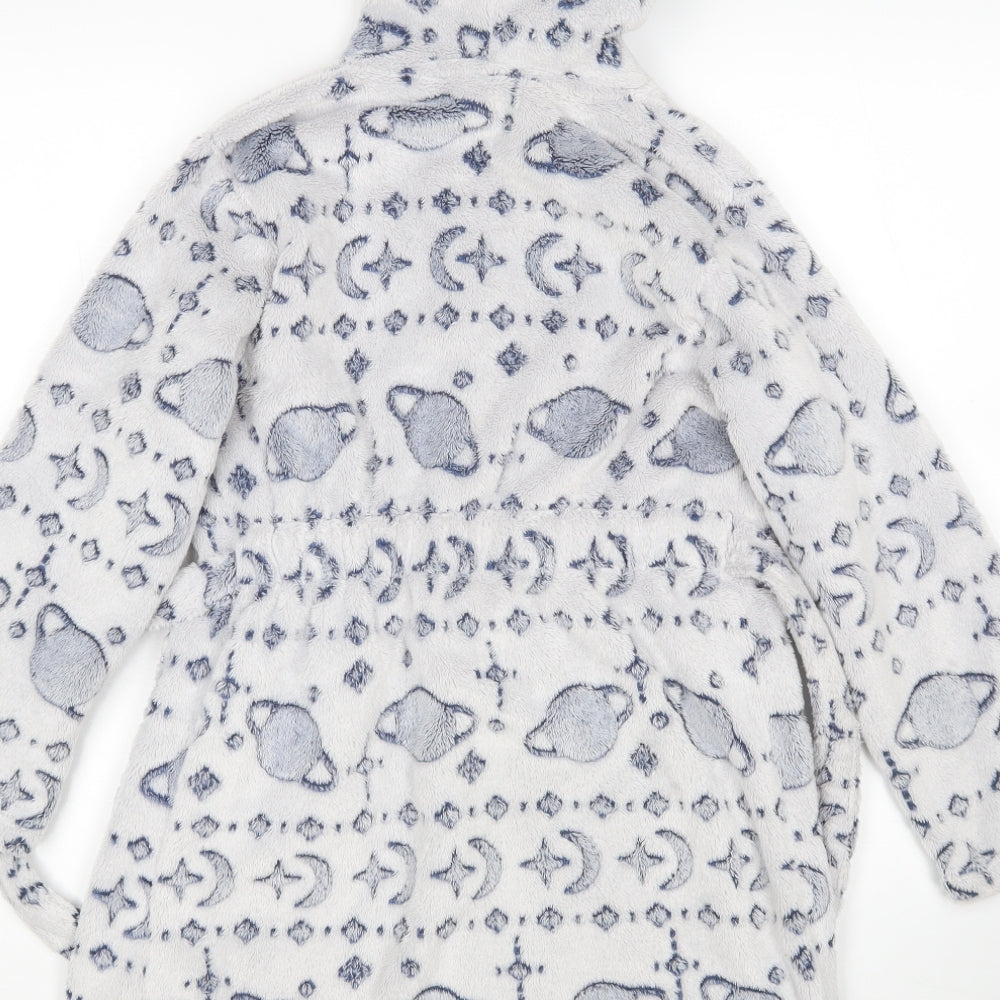 Nutmeg Boys Grey    Gown Size 9-10 Years  - Space