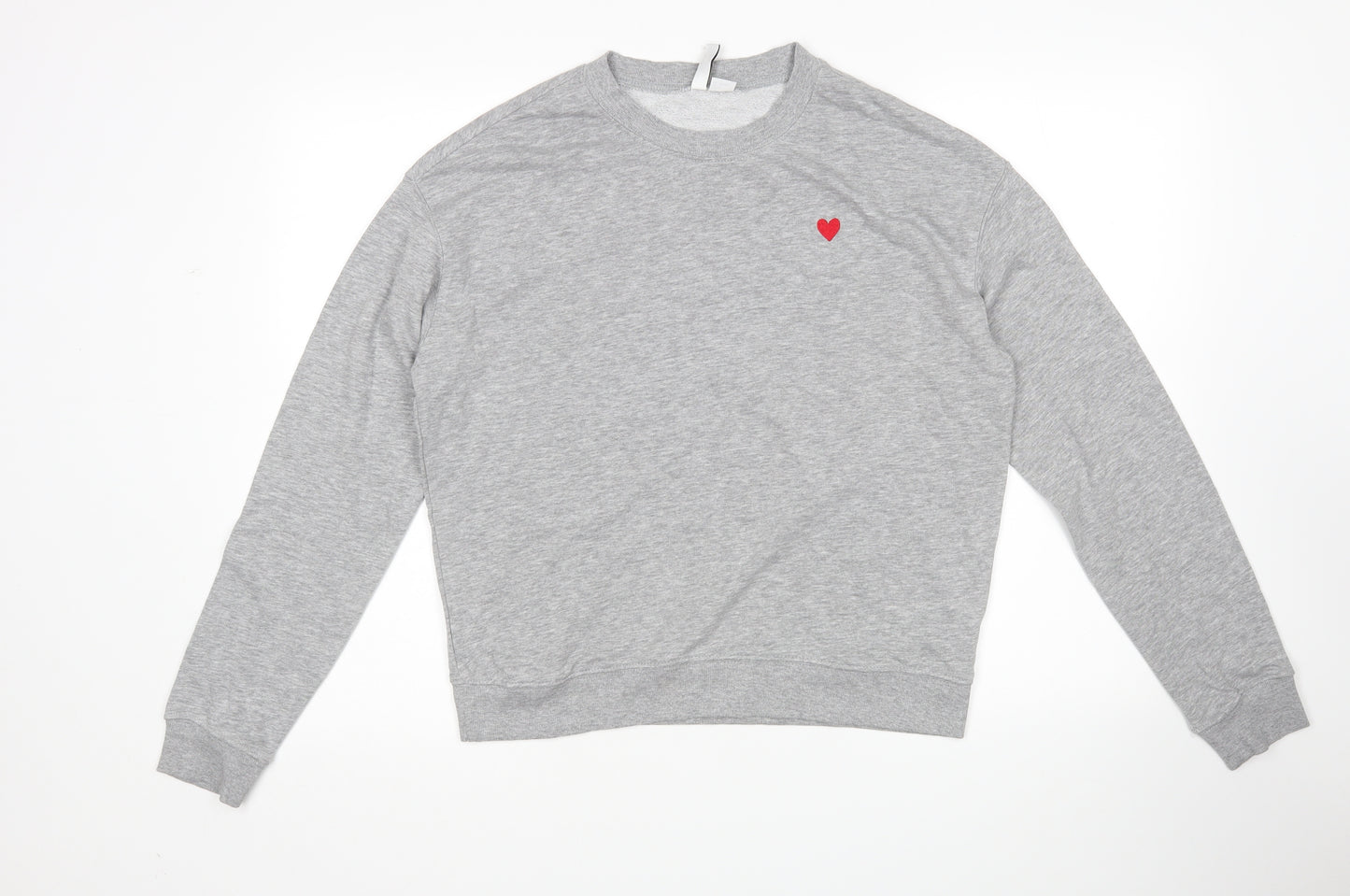 H&M Womens Grey   Pullover Sweatshirt Size M