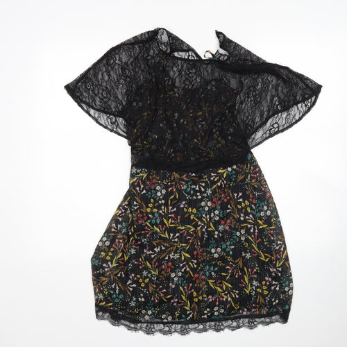 Zara Womens Multicoloured Floral  Basic Blouse Size S