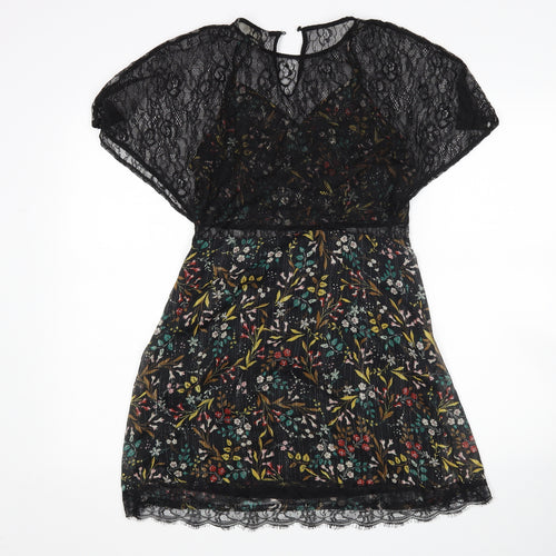 Zara Womens Multicoloured Floral  Basic Blouse Size S