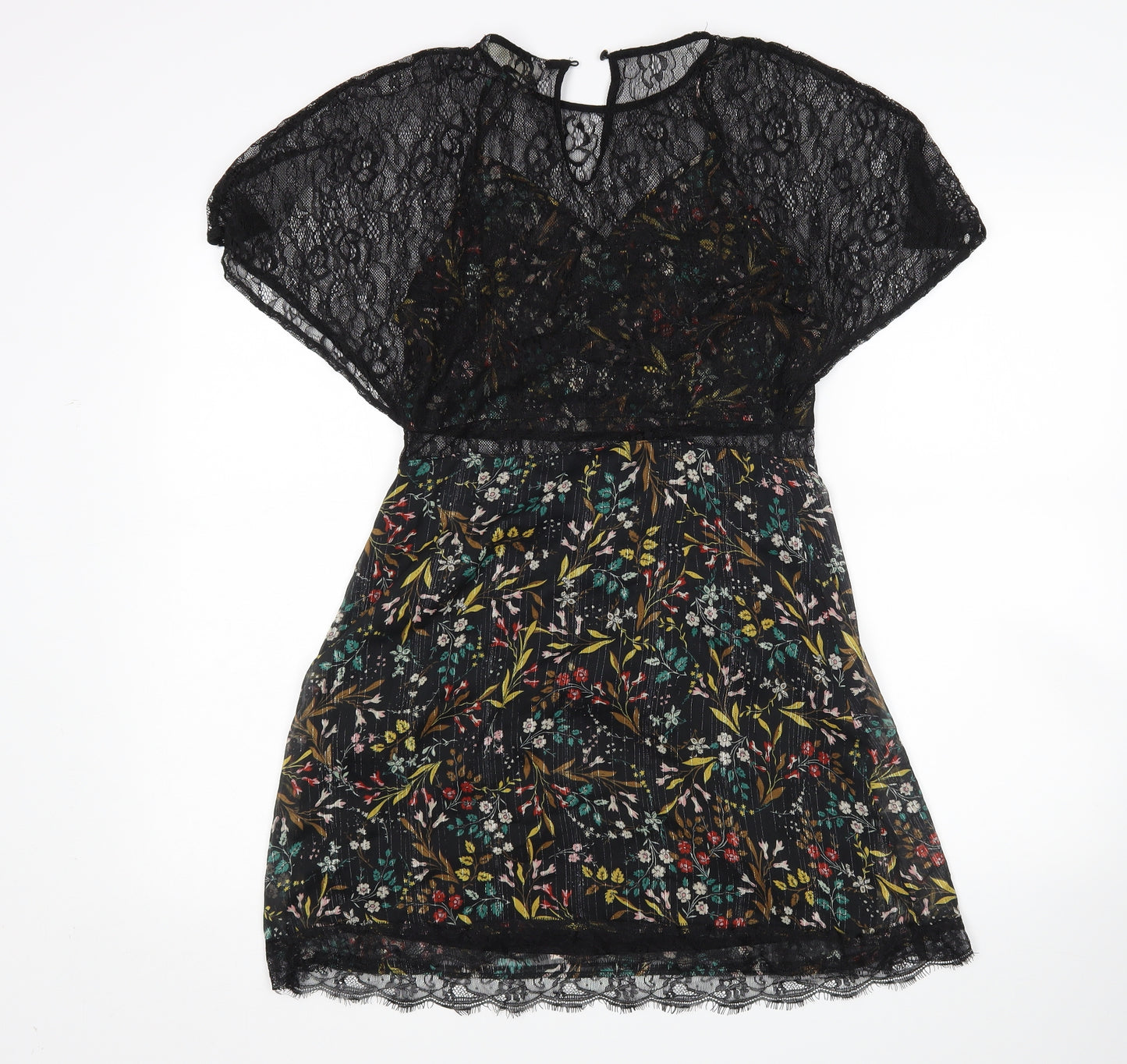 Zara Womens Multicoloured Floral  Basic Blouse Size S