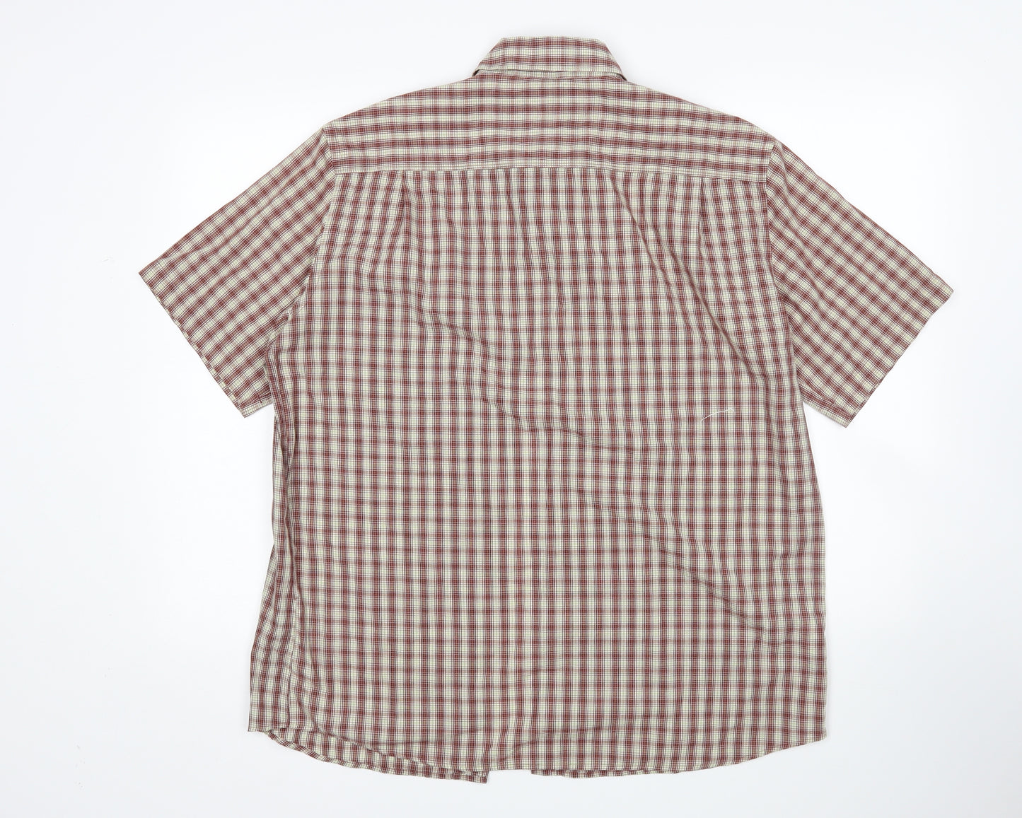 M&S Mens Multicoloured Check   Button-Up Size M