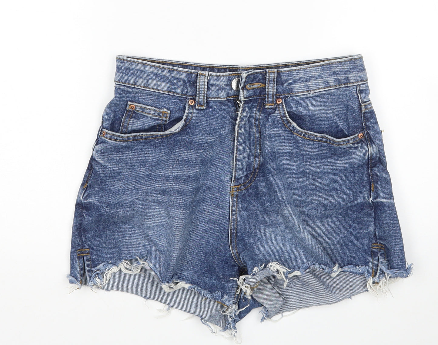 Denim Co Womens Blue   Cut-Off Shorts Size 8