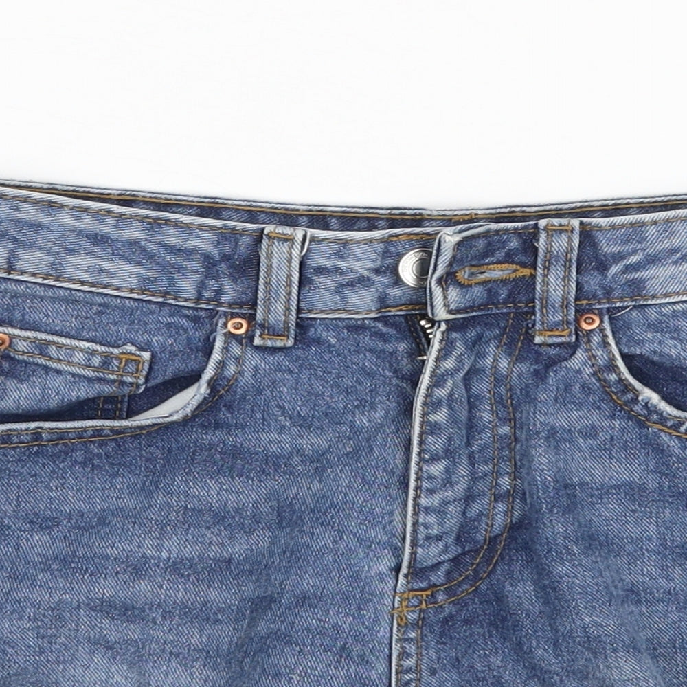 Denim Co Womens Blue   Cut-Off Shorts Size 8