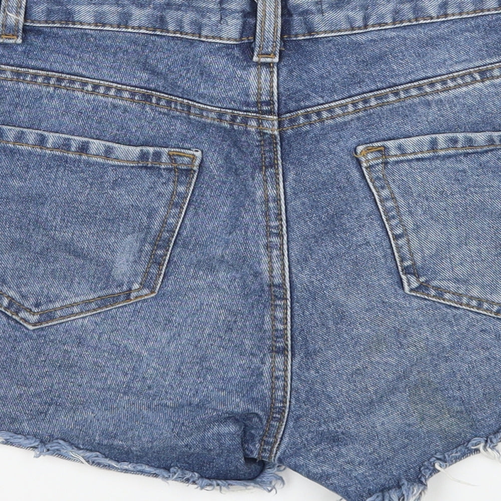 Denim Co Womens Blue   Cut-Off Shorts Size 8