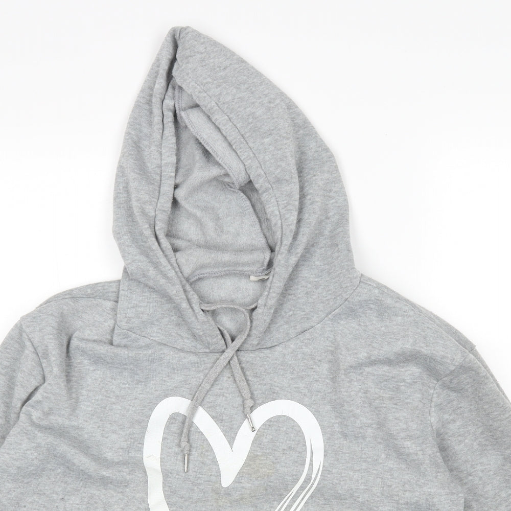 Shein  Womens Grey   Pullover Hoodie Size M