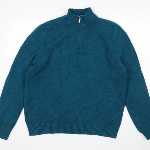 TU Mens Green   Pullover Sweatshirt Size L