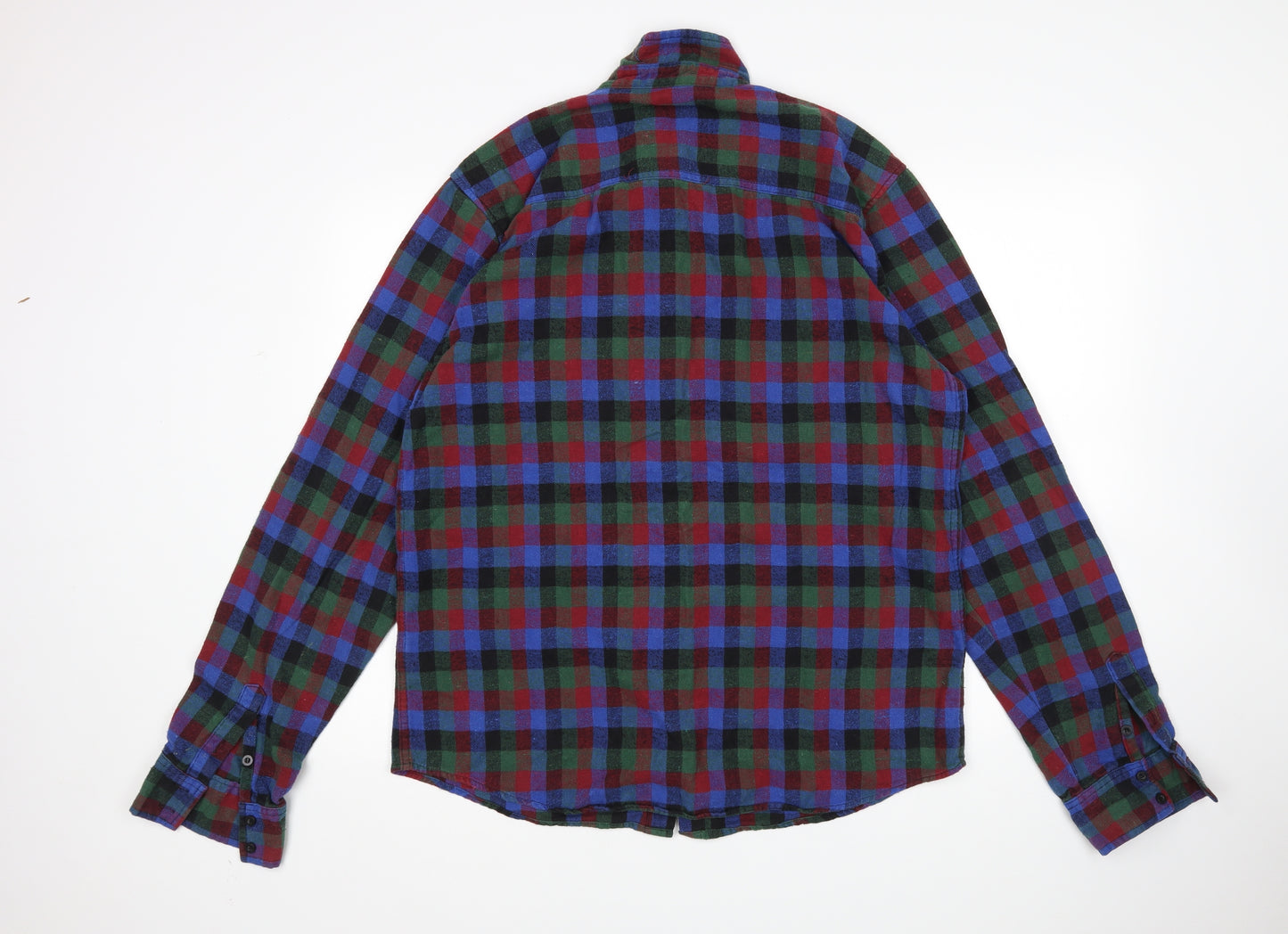 Chor Mens Multicoloured Check   Button-Up Size XL