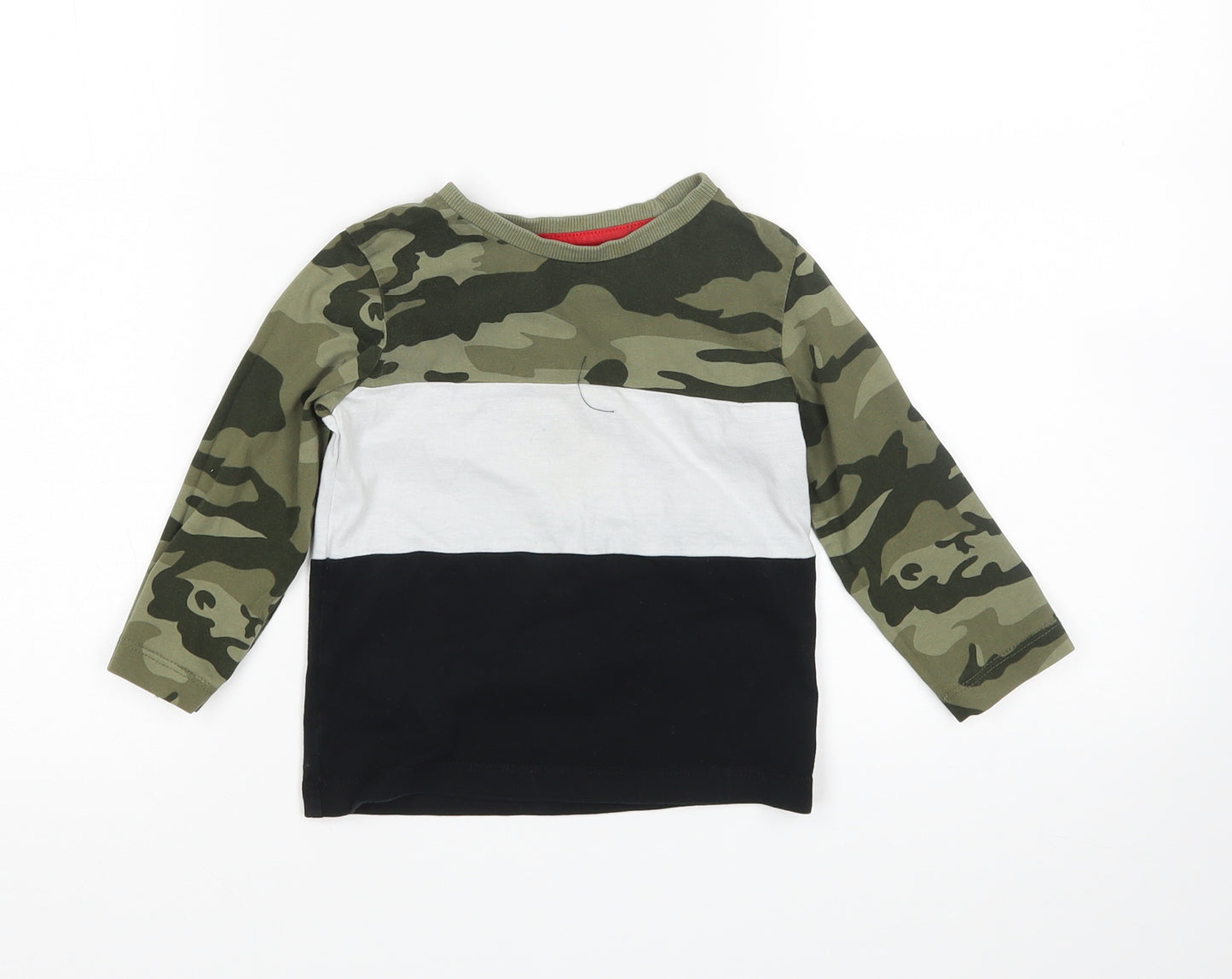 NEXT Boys Multicoloured Camouflage  Basic T-Shirt Size 12-18 Months
