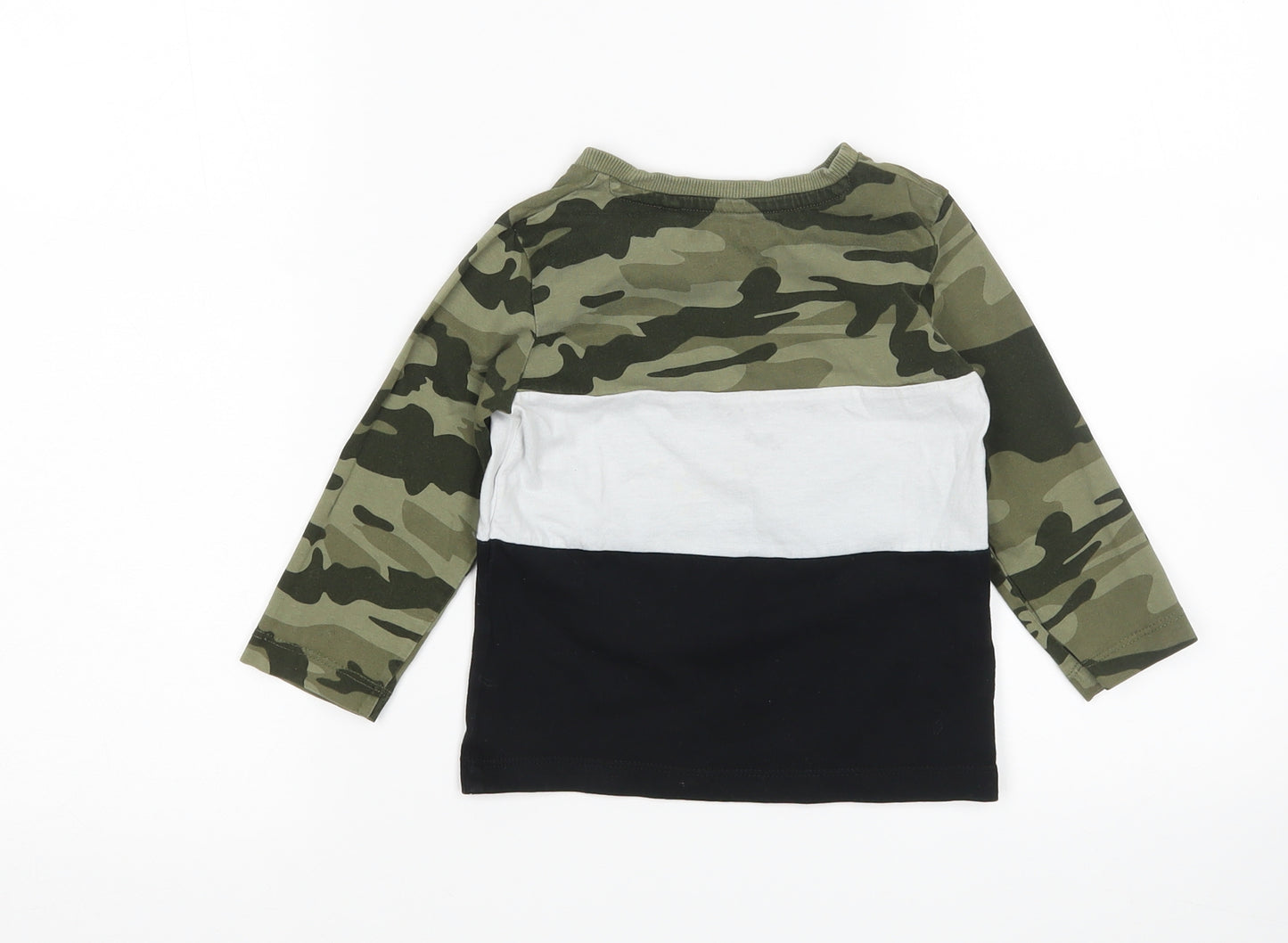 NEXT Boys Multicoloured Camouflage  Basic T-Shirt Size 12-18 Months