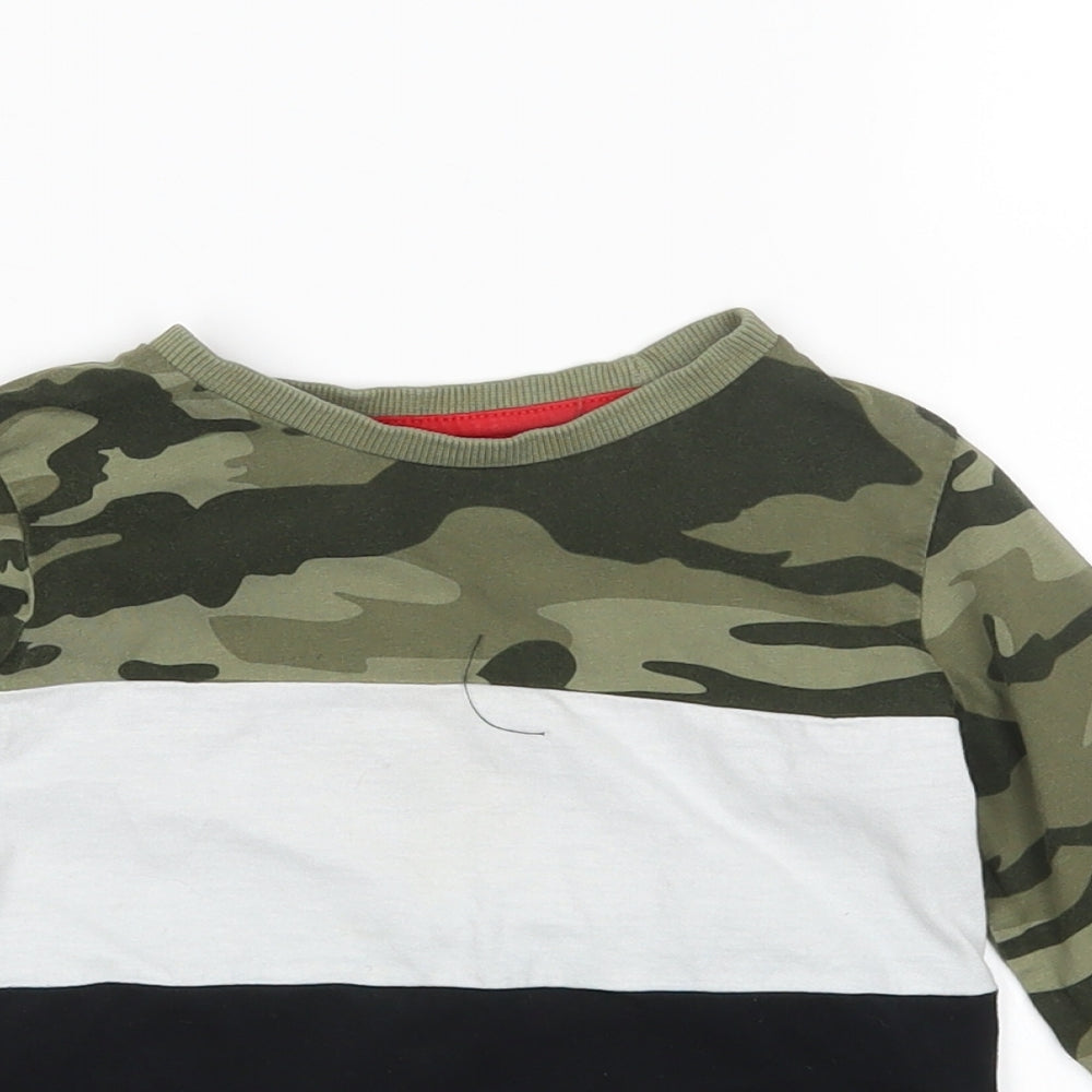 NEXT Boys Multicoloured Camouflage  Basic T-Shirt Size 12-18 Months