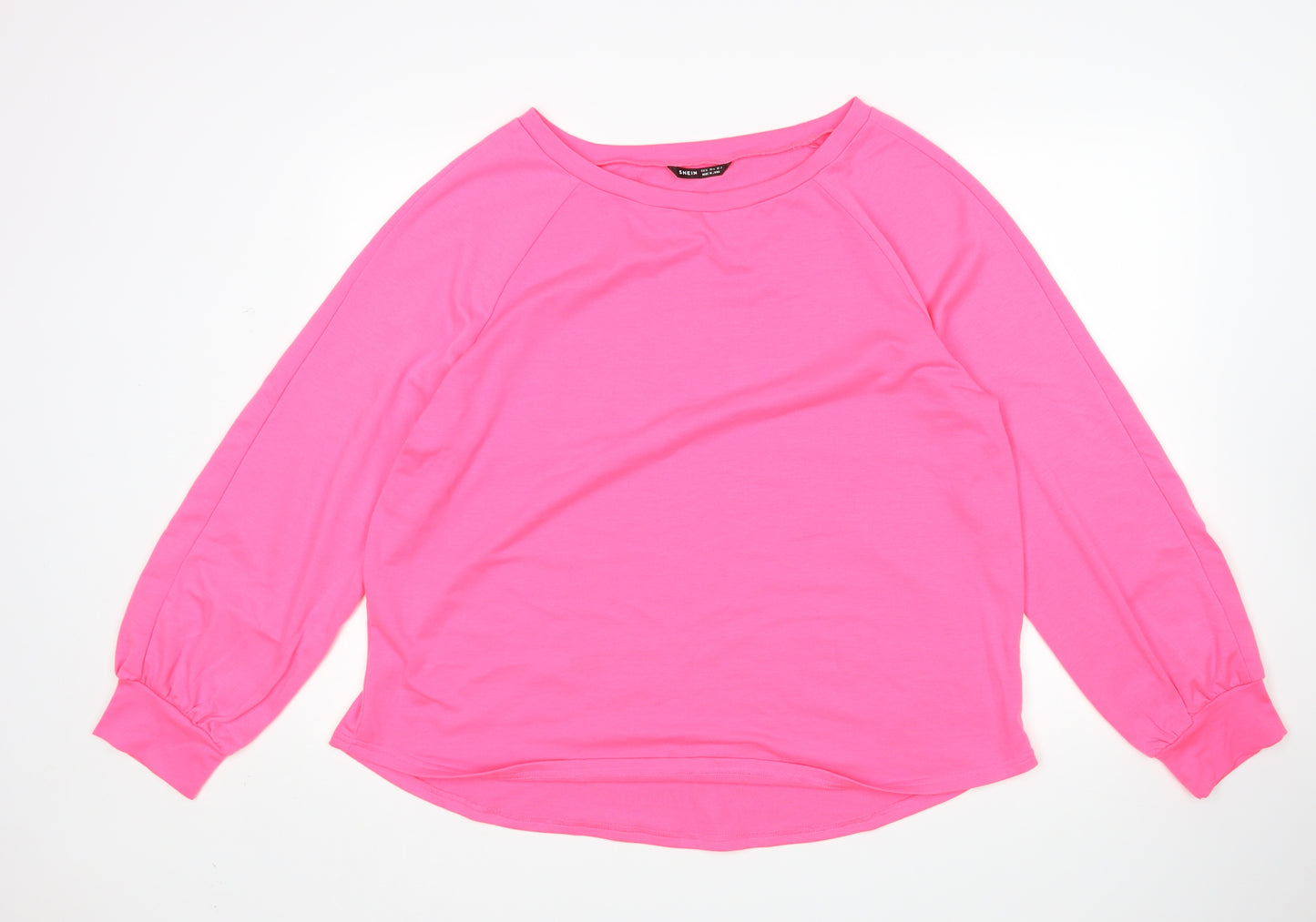 Shein  Womens Pink   Pullover Sweatshirt Size XL