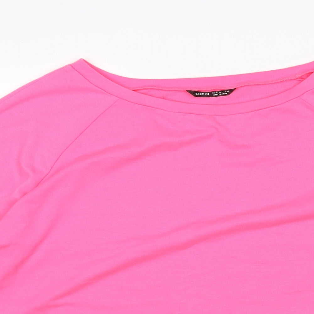 Shein  Womens Pink   Pullover Sweatshirt Size XL