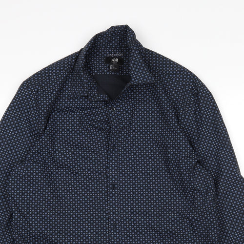 H&M Mens Multicoloured Polka Dot   Button-Up Size M
