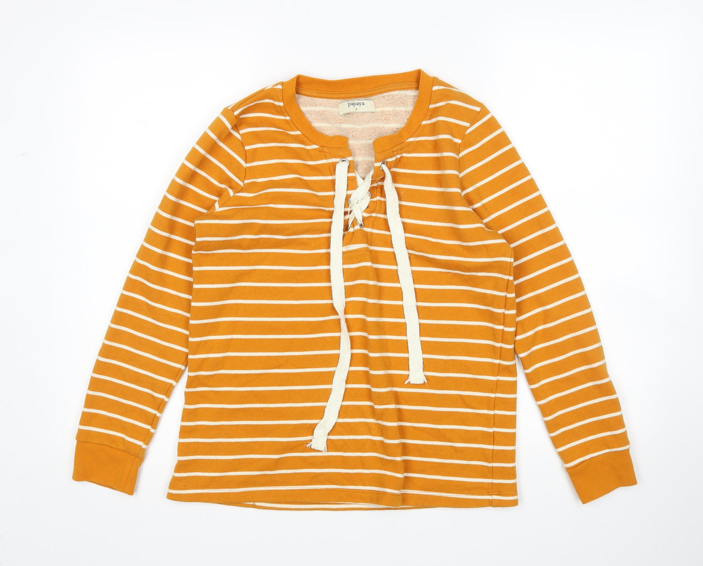 Papaya Womens Multicoloured Striped  Pullover Jumper Size S