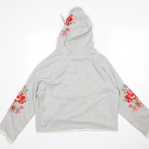 H&M Womens Grey   Pullover Hoodie Size M