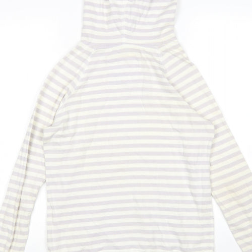 Jack Wills Womens Multicoloured Striped  Pullover Hoodie Size 8
