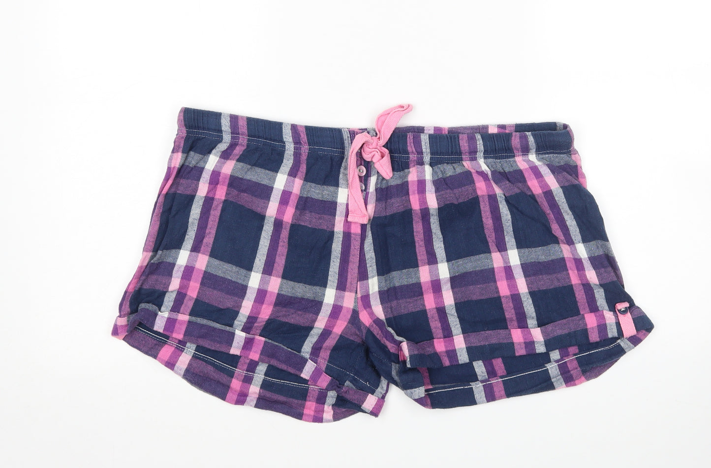 Secret Possessions Womens Multicoloured Plaid   Sleep Shorts Size L