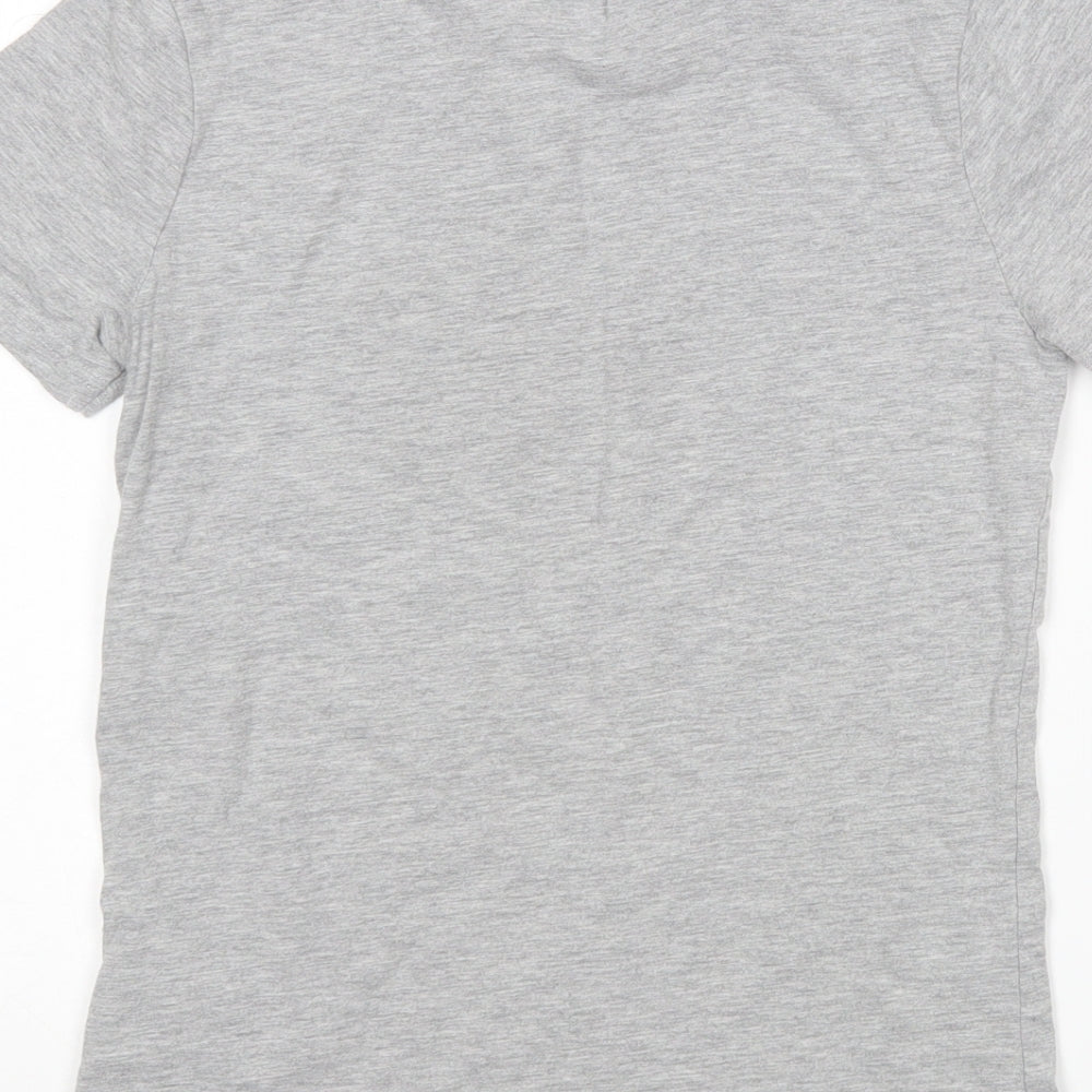 M&S Boys Grey   Basic T-Shirt Size 10-11 Years  - Novelty