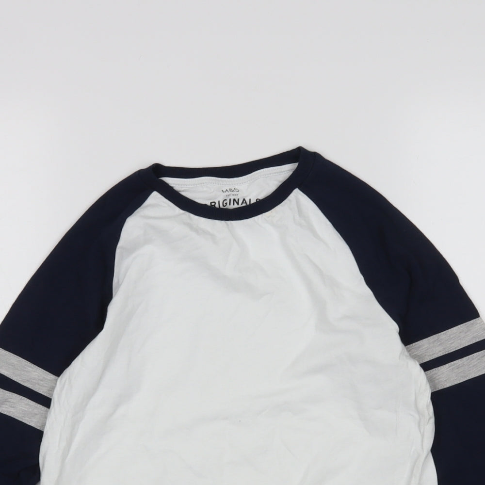 M&S Boys Multicoloured   Basic T-Shirt Size 9-10 Years