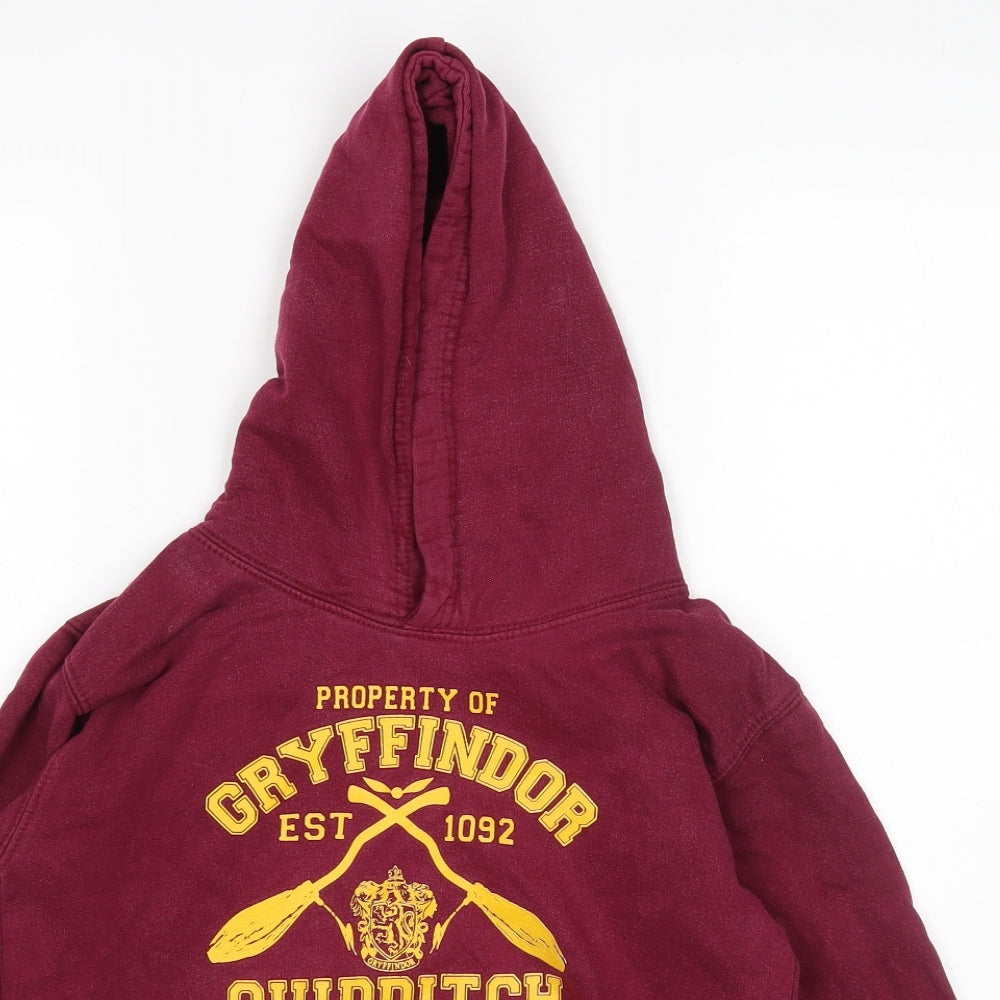 Awdis Boys Purple   Pullover Hoodie Size 10 Years  - Harry Potter