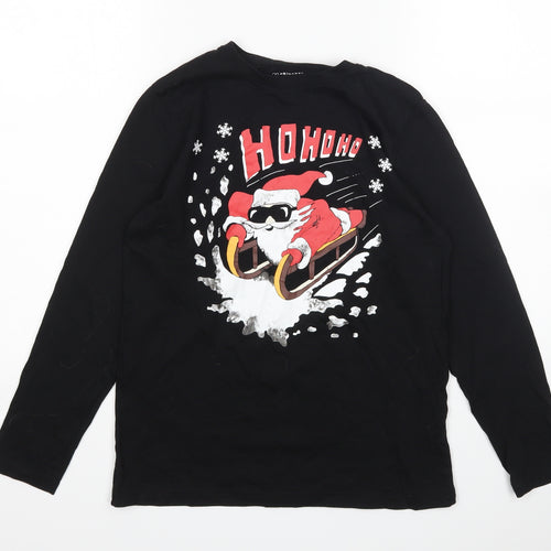 Primark Boys Black    Pyjama Top Size 11-12 Years  - Christmas
