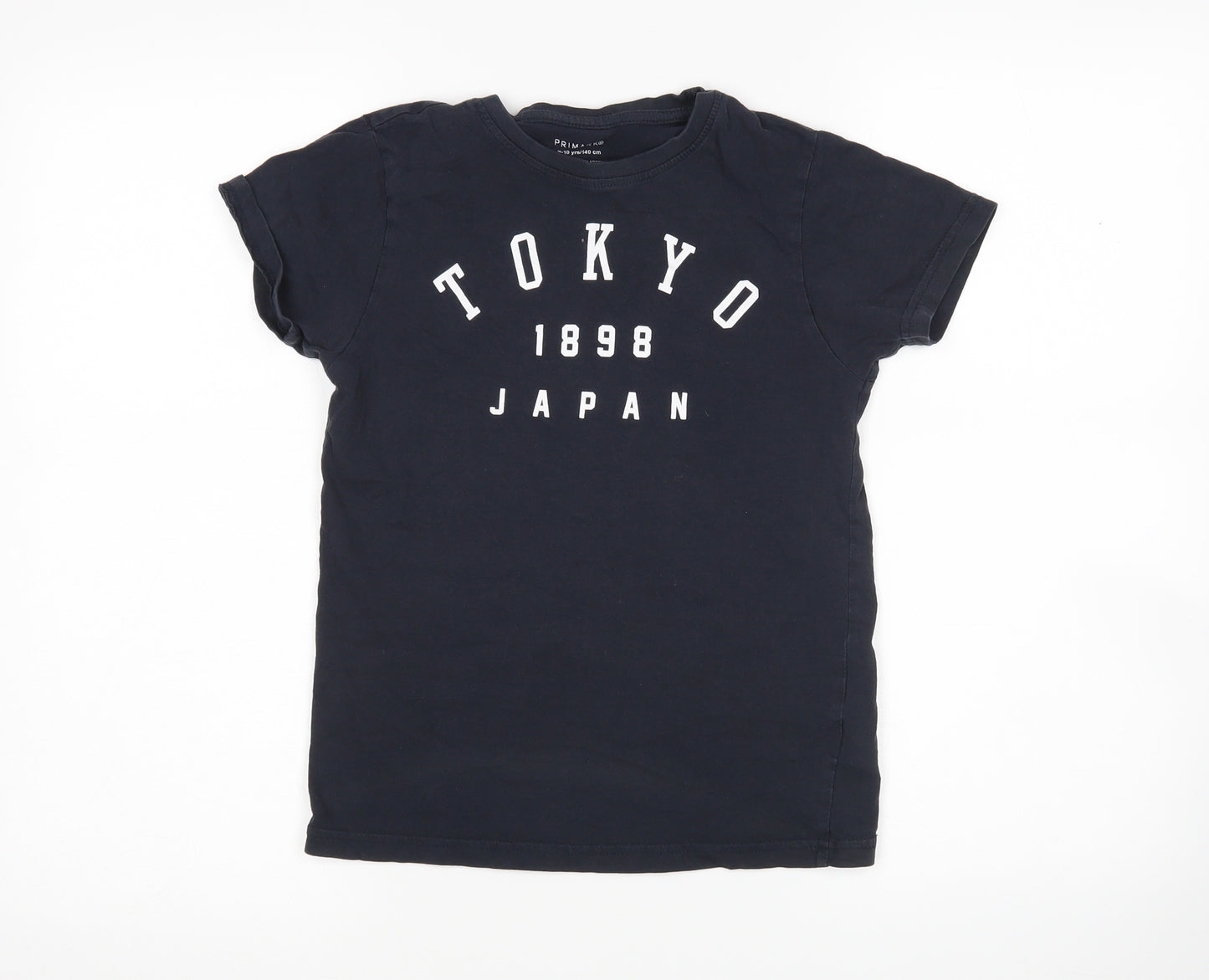 Primark Boys Blue   Basic T-Shirt Size 9-10 Years