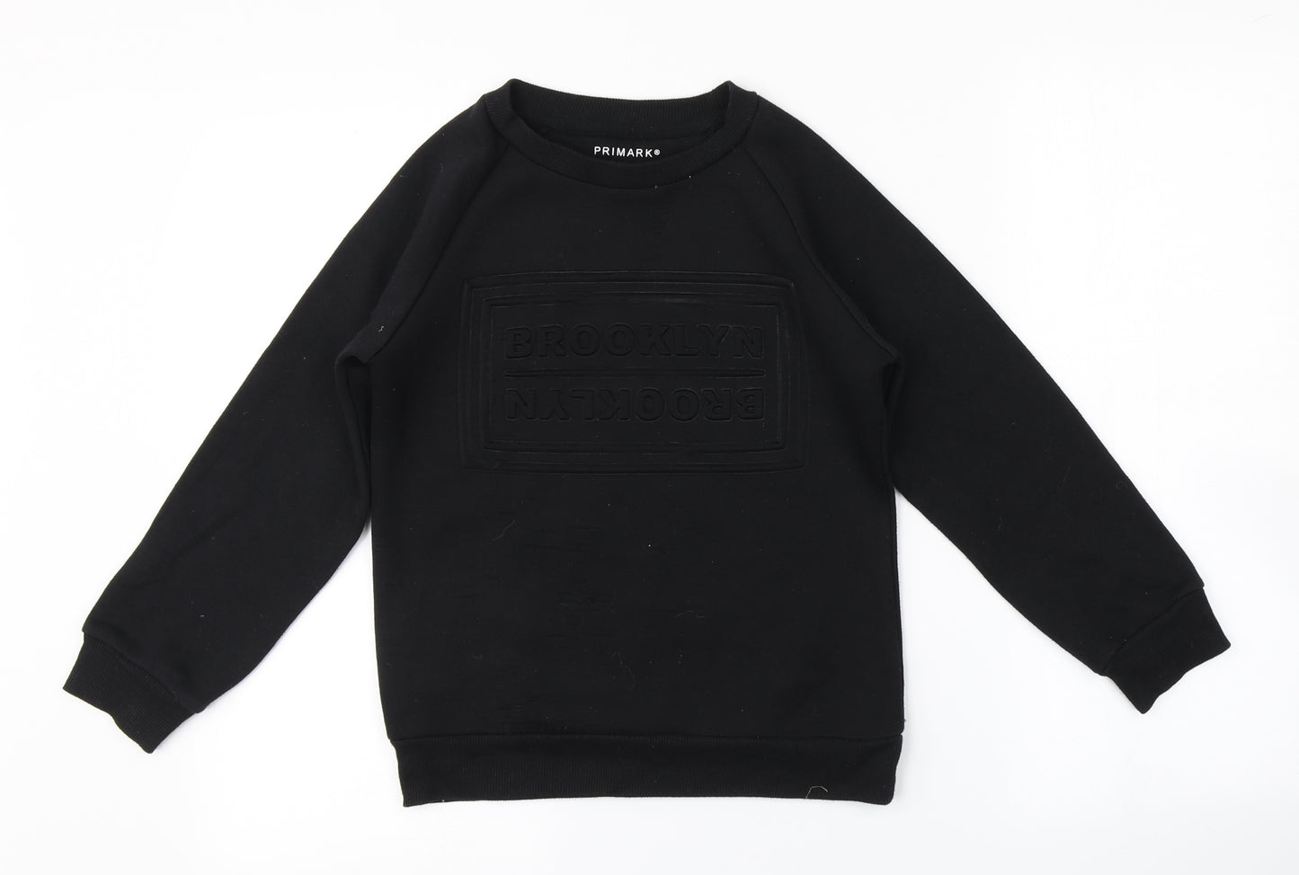 Primark Boys Black   Pullover Sweatshirt Size 9-10 Years