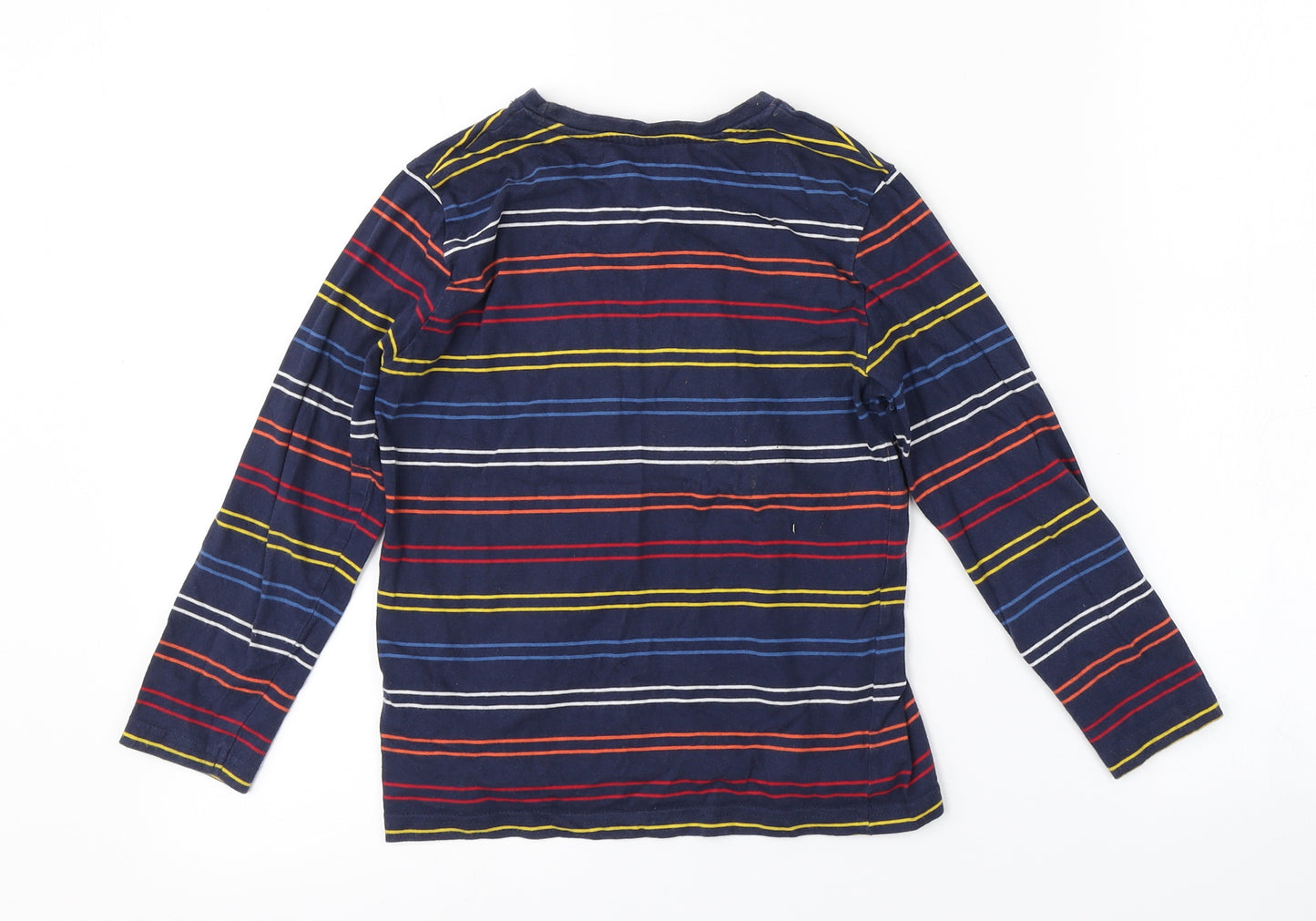Primark Boys Blue Striped  Basic T-Shirt Size 7-8 Years