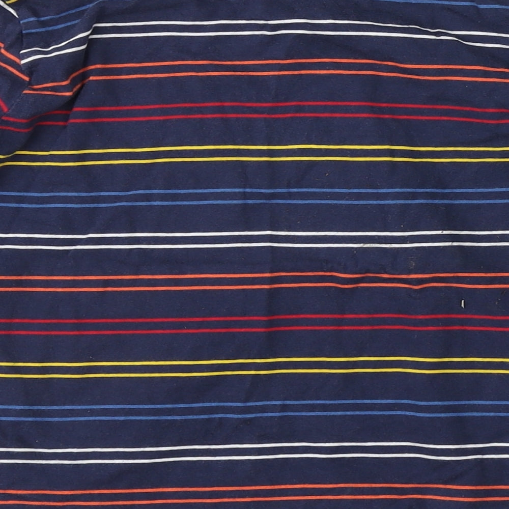 Primark Boys Blue Striped  Basic T-Shirt Size 7-8 Years