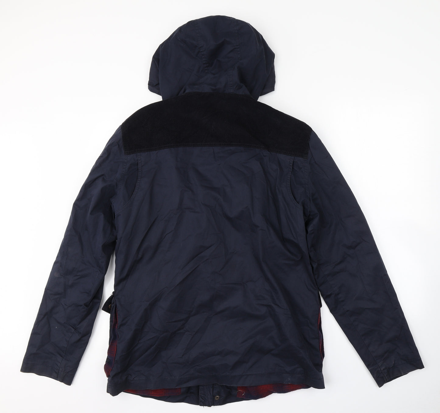 SoulCal&Co Mens Blue   Overcoat Coat Size L