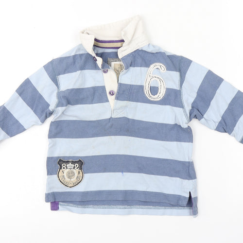 NEXT Baby Blue Striped  Basic Polo Size 12-18 Months