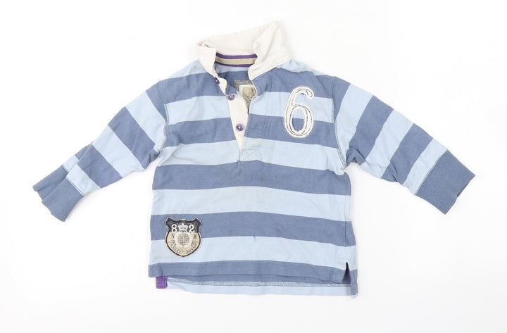 NEXT Baby Blue Striped  Basic Polo Size 12-18 Months