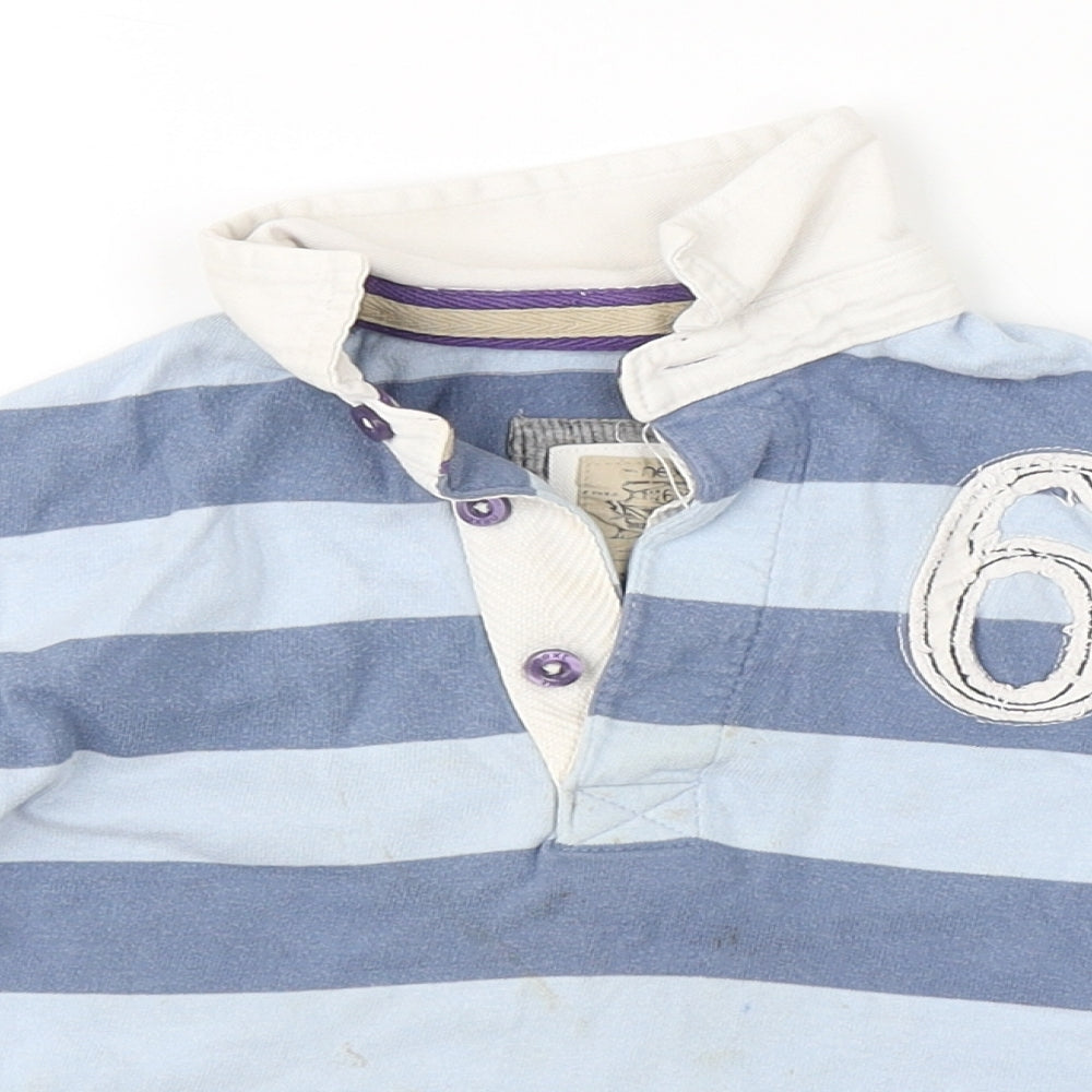 NEXT Baby Blue Striped  Basic Polo Size 12-18 Months