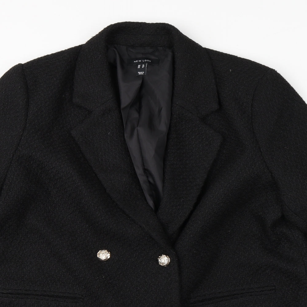 New Look Womens Black   Pea Coat Coat Size 16