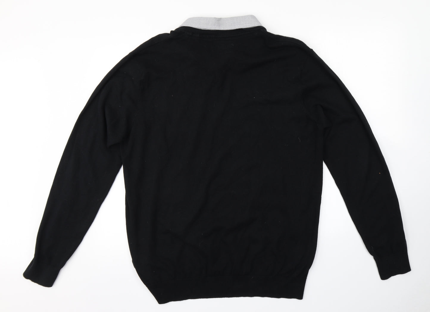Peacocks Mens Black   Pullover Jumper Size XL
