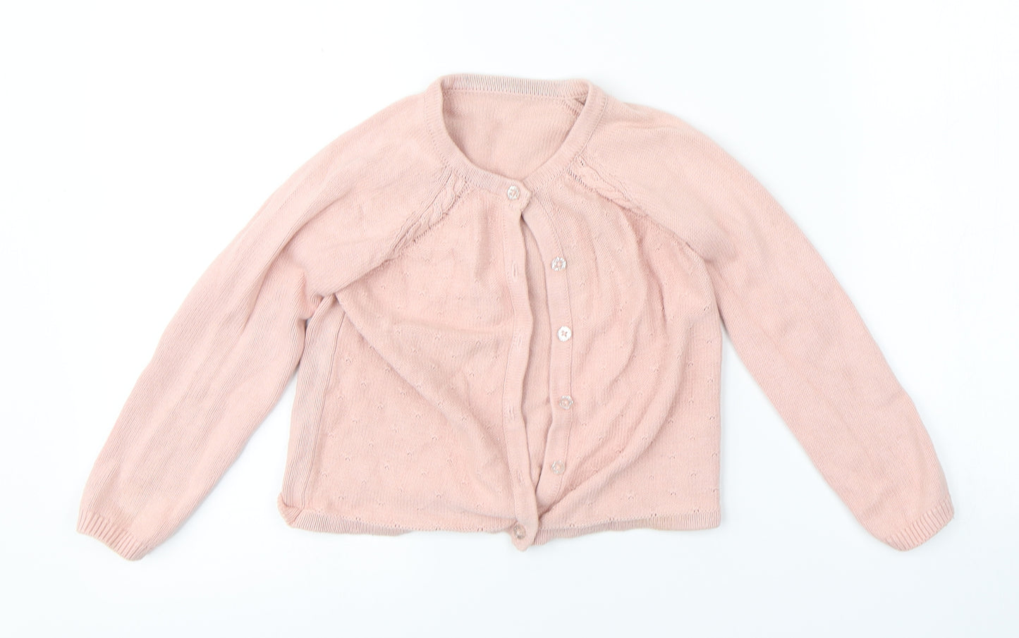 Nutmeg Girls Pink   Cardigan Jumper Size 4-5 Years