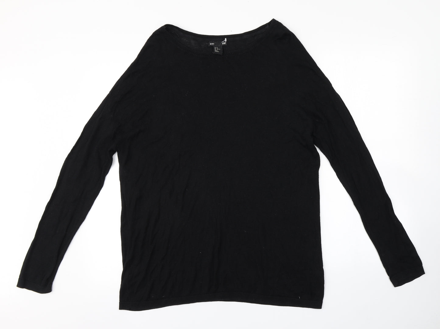 H&M Mens Black   Pullover Jumper Size M