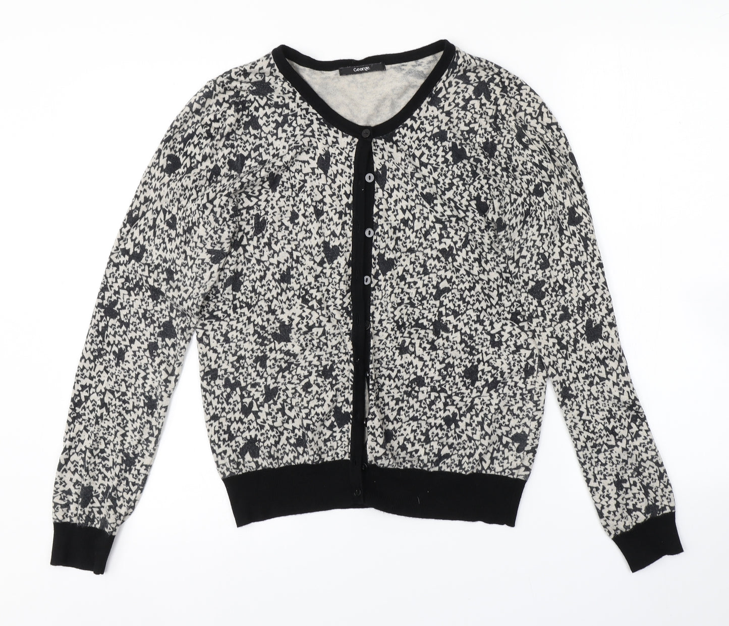 George Womens Multicoloured Argyle/Diamond  Cardigan Jumper Size 12