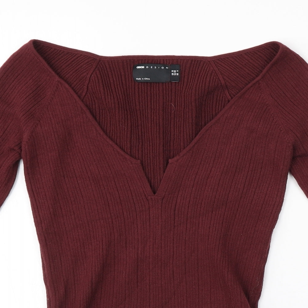 ASOS Womens Purple   Pullover Jumper Size 10