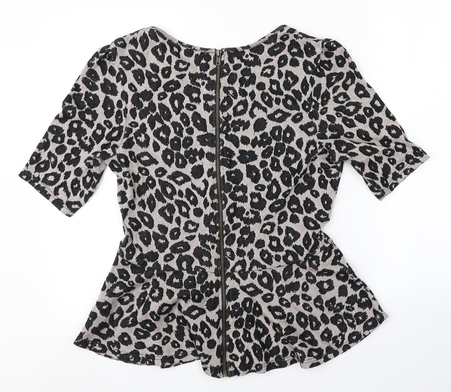NEXT Womens Grey Animal Print  Jumper Dress  Size 14