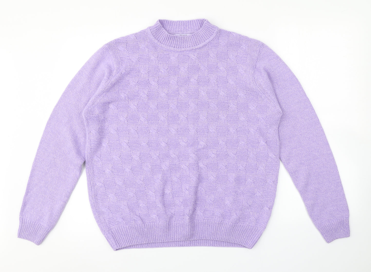 HONOR MILLBURN Womens Purple Check  Pullover Jumper Size 18