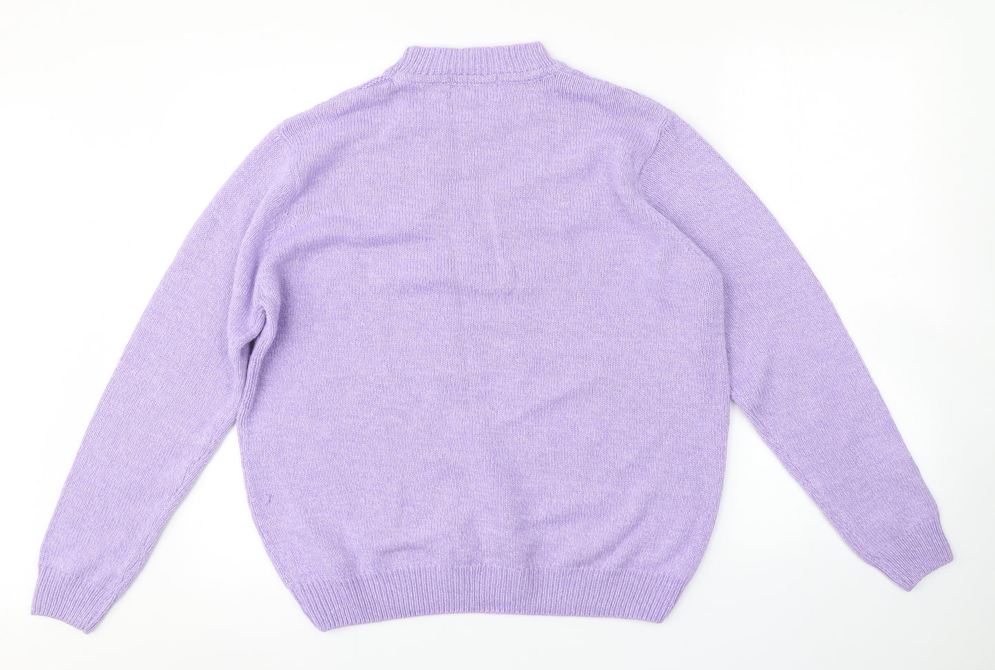 HONOR MILLBURN Womens Purple Check  Pullover Jumper Size 18