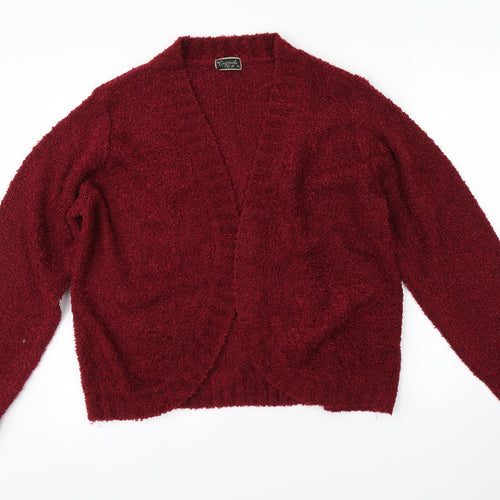 Preworn Womens Red   Cardigan Jumper Size XL
