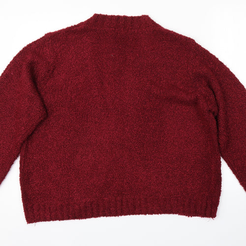 Preworn Womens Red   Cardigan Jumper Size XL