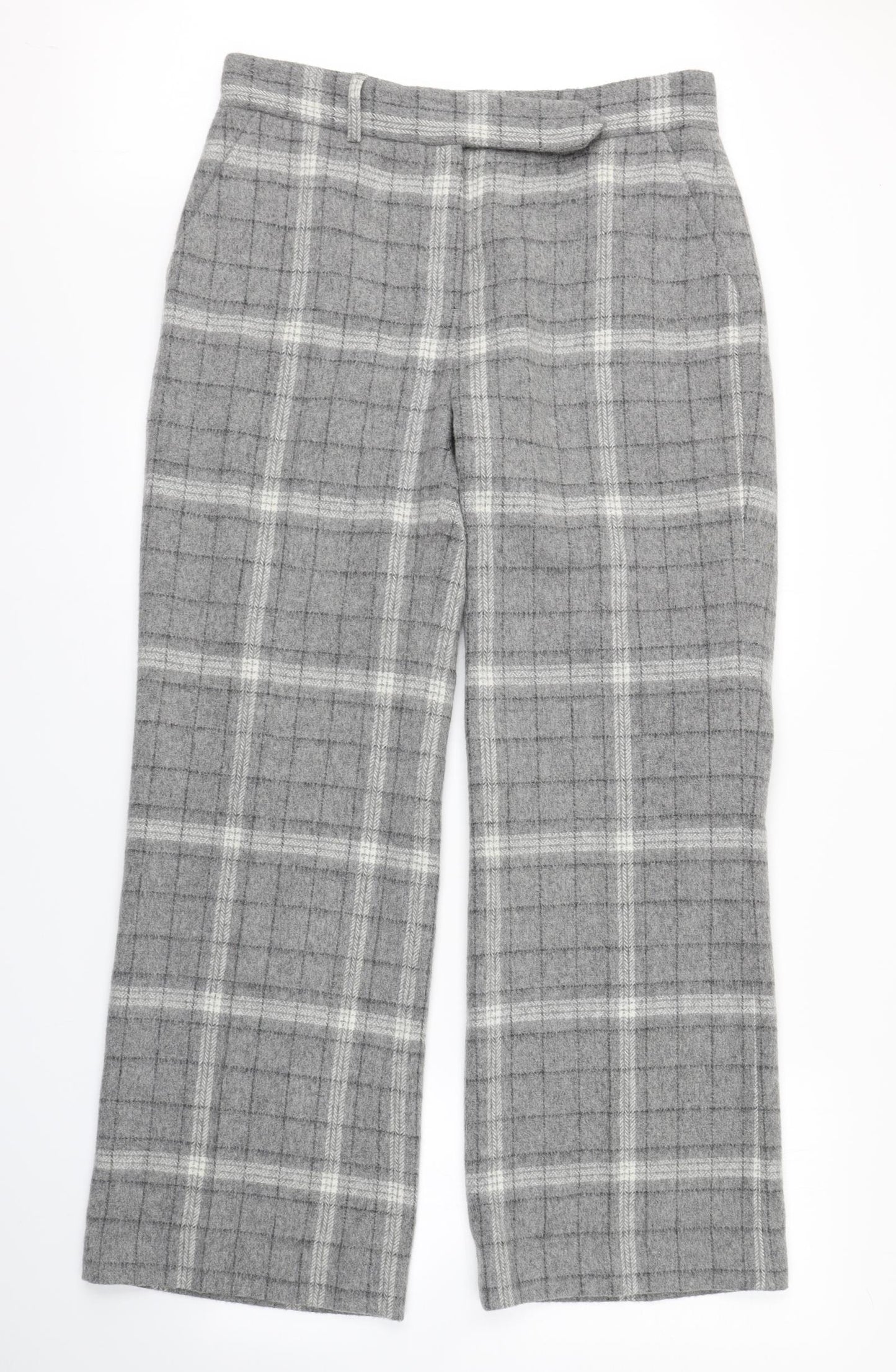 Suivante Womens Grey Check  Trousers  Size 14 L30 in
