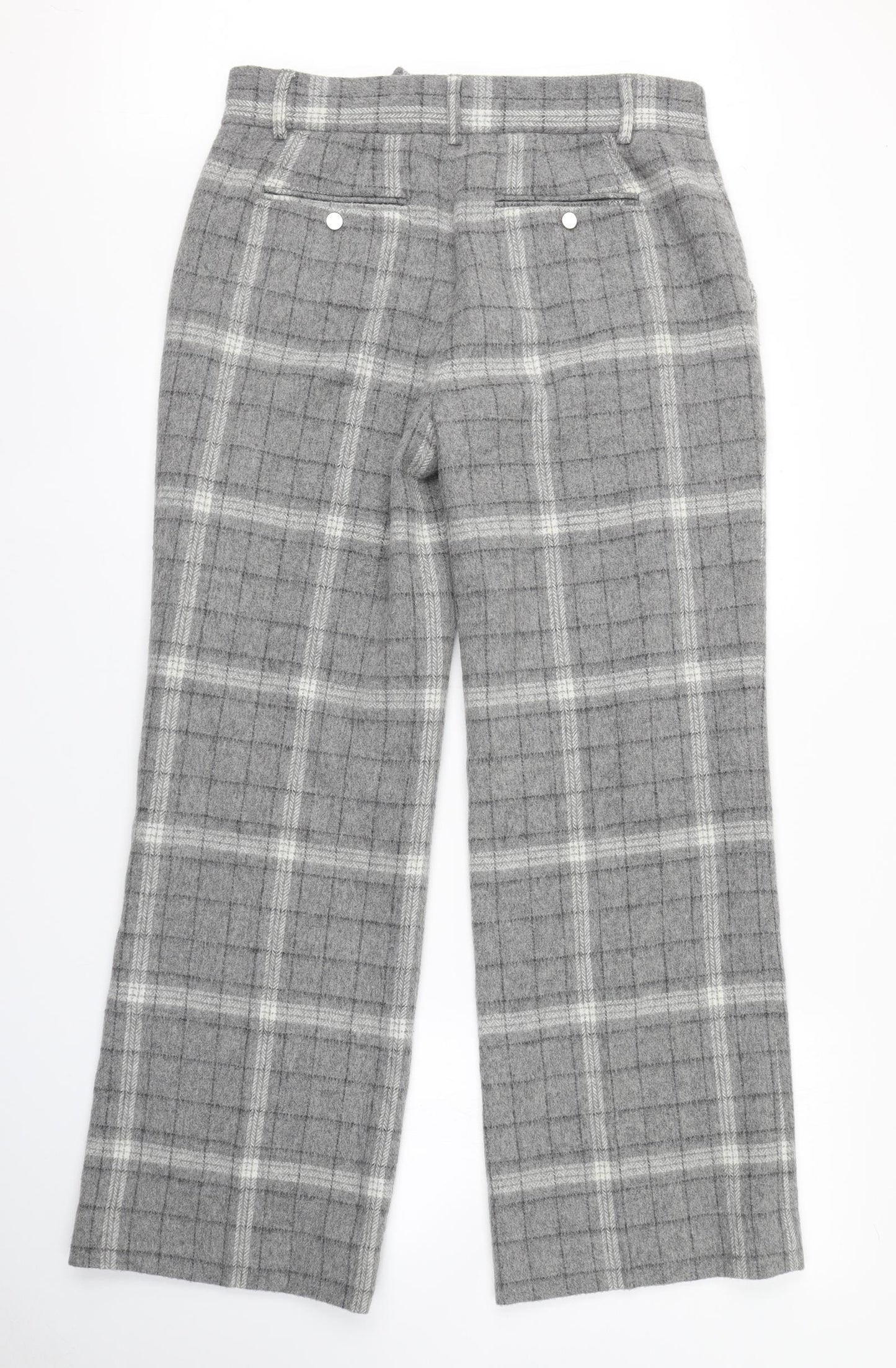 Suivante Womens Grey Check  Trousers  Size 14 L30 in