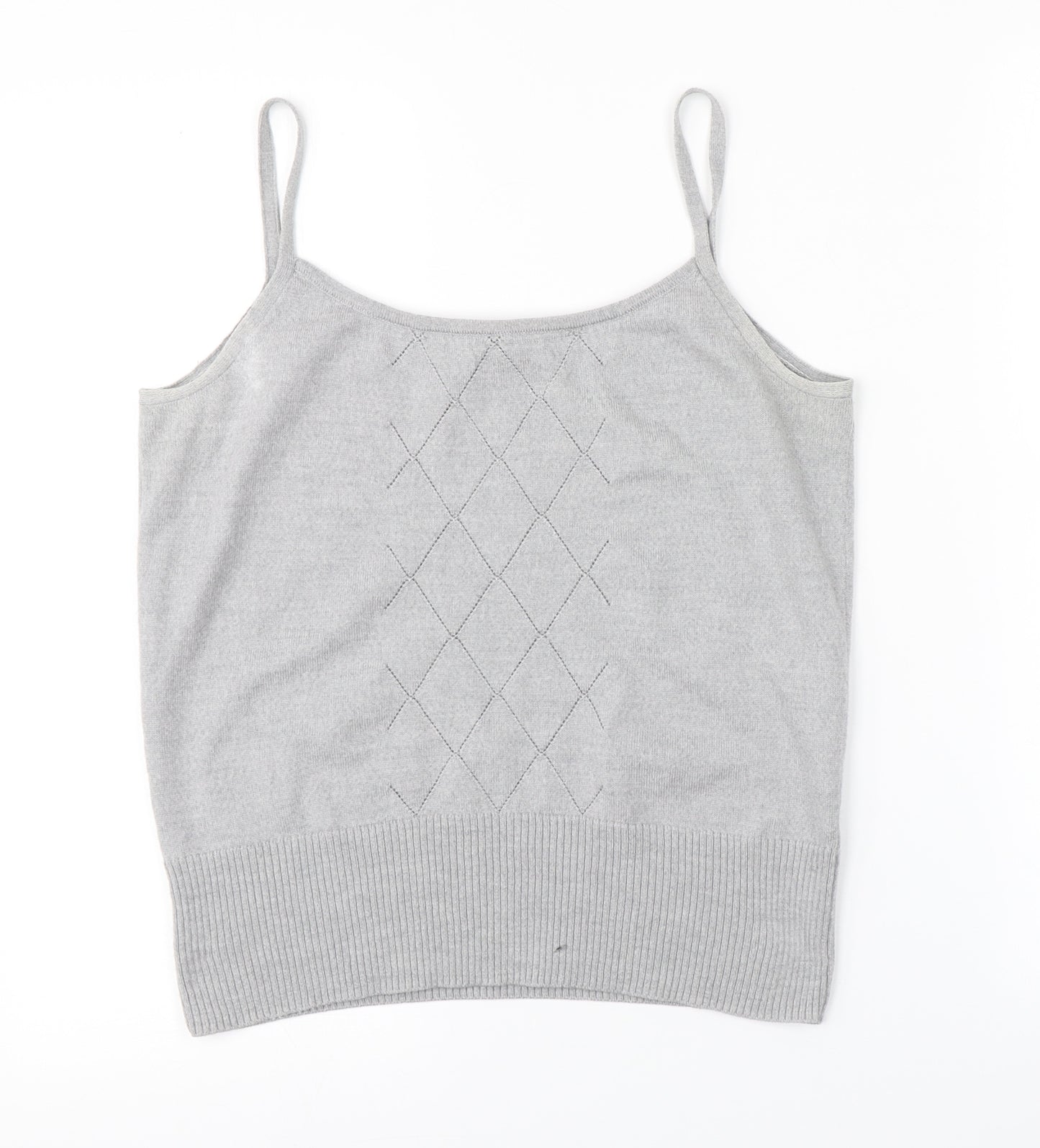 M&S Womens Grey   Basic Tank Size M